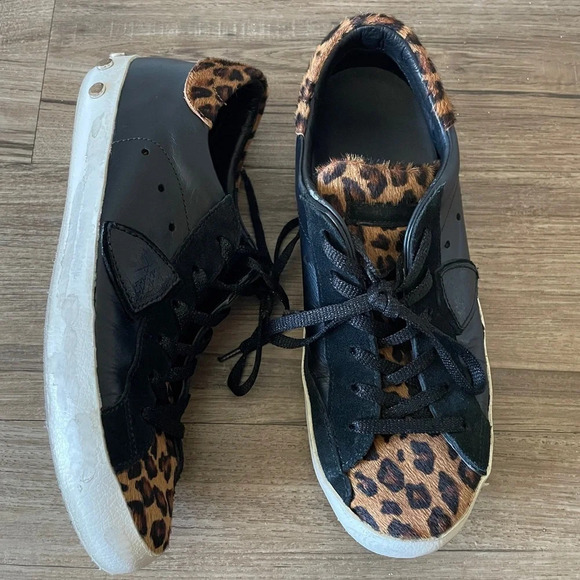 Philippe Model Paris  Leo Fluo sneakers Sz 38 - Picture 1 of 12